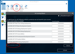 Figure 2: NI License Manager